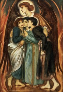 Schadrach, Meschach und Abednego im Feuerofen von Simeon Solomon