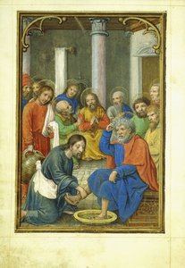 Christus wäscht Petrus die Füße, 1520er