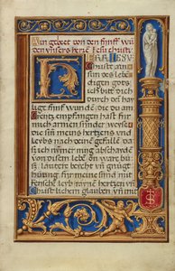 Geschmückte Textseite von Simon Bening
