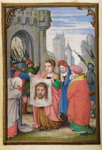 Blatt aus einem Miniatur-Stundenbuch, Gebrauch von Rom, Brügge, 1530-35 von Simon Bening