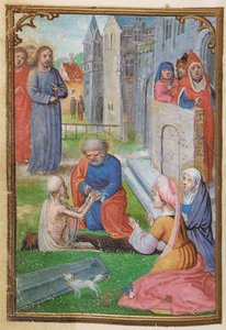Folio aus einem Miniatur-Stundenbuch, Gebrauch von Rom, Brügge, 1530-35
