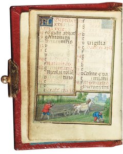Folio aus einem Miniatur-Stundenbuch, Gebrauch von Rom, Brügge, 1530-35