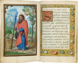 Folio aus einem Miniatur-Stundenbuch, Gebrauch von Rom, Brügge, 1530-35
