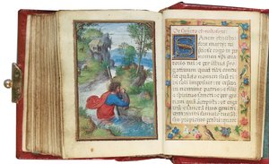 Folio aus einem Miniatur-Stundenbuch, Gebrauch von Rom, Brügge, 1530-35 von Simon Bening