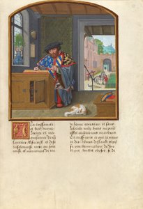 Der Herold des Ordens vom Goldenen Vlies schreibt über Jacques de Lalaing von Simon Bening