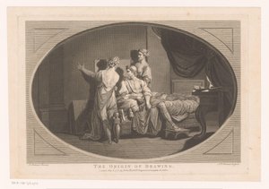 Erfindung der Zeichenkunst von Simon François Ravenet (le vieux)