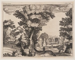 Gleichnis vom Sämann, aus Landschaften mit Szenen aus dem Leben Christi von Simon Frisius