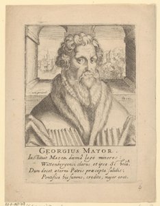 Porträt von Georg Major von Simon Frisius