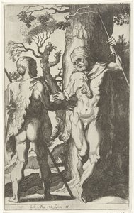 Zwei germanische Männer von Simon Frisius