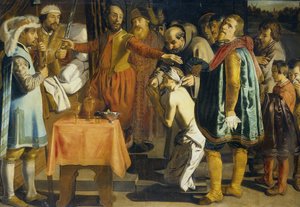 Willem III., Graf von Holland, befiehlt die Enthauptung des Vogts von Zuid Holland, 1336 von Simon Henrixz (copy after)