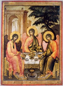 Alttestamentliche Dreifaltigkeit, 1671 von Simon Ushakov