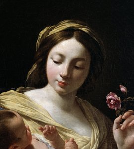 Die Jungfrau und das Jesuskind (Detail) von Simon Vouet