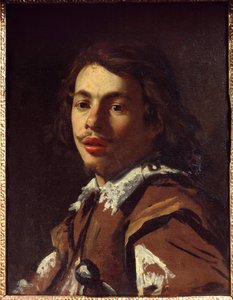Porträt von Aubin Vouet (1595-1641), Bruder des Malers. Gemälde von Simon Vouet (1590-1649) um 1620, Musée Réattu, Arles von Simon Vouet