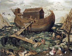 Die Arche Noah auf dem Berg Ararat
