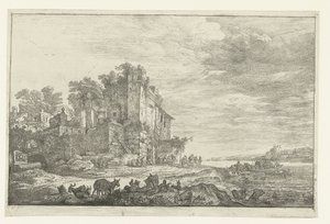 Die Herberge in einer Ruine von Simon de Vlieger