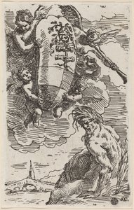 Frontispiz mit Wappen von Simone Cantarini