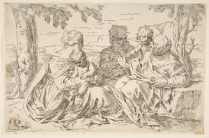 Heilige Familie mit der Heiligen Elisabeth und dem Heiligen Johannes dem Täufer, ca. 1639