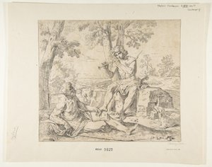 Merkur und Argus, ca. 1630-1648 von Simone Cantarini