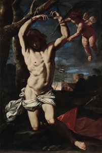 Der heilige Sebastian und ein Engel