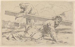 Das Tragen des Kreuzes von Simone Cantarini