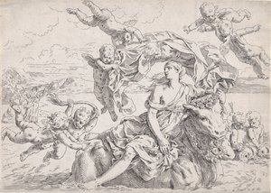 Die Entführung der Europa, nach Reni, ca. 1636 von Simone Cantarini