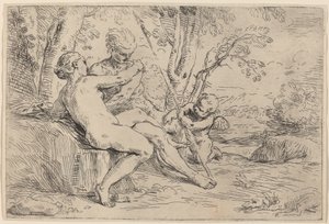 Venus und Adonis von Simone Cantarini