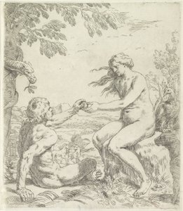 Versuchung von Adam von Simone Cantarini