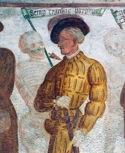 Der Tod mit dem jungen Mann, Detail aus dem Totentanz