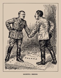 Zweifelhafte Freunde. Punch-Magazin, 1939