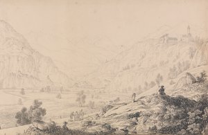 Album mit 30 Ansichten in Tirol und Italien: Burgen von Wafenstein [?], Sprechenstein und Reifenstein einige Meilen vom Brenner entfernt, 27. Okt. 1840 von Sir Charles D