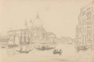 Album mit 30 Ansichten in Tirol und Italien: Die Kirche Santa Maria della Salute 10. Nov. 1840