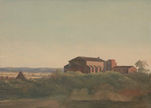 Ansicht der Kirche S. Sabina und der Cestius-Pyramide, Rom
