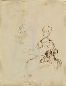 Studie einer Mutter und eines Kindes [verso] von Sir David Wilkie