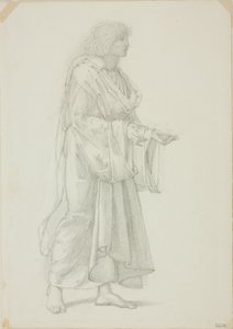 Drapierte stehende männliche Figur