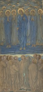 Himmelfahrt Christi Apostelgeschichte I, 1-9: Studie für ein Glasfenster, ca. 1875-84