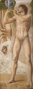 Troja Triptychon - Studie des Ruhms, der das Glück besiegt, 1875 von Sir Edward Coley Burne Jones