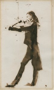 Porträt von Niccolò Paganini, 1831 von Edwin Landseer