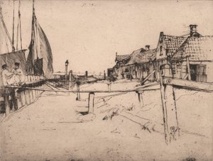 Im Hafen, Volendam von Sir Frank Short