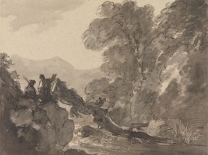Romantische Landschaft von Sir George Howland Beaumont seventh Baronet