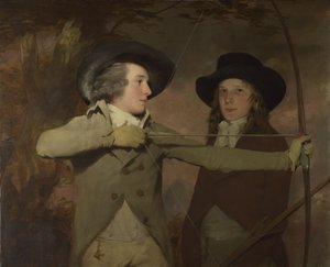 Robert Ferguson von Raith und Generalleutnant Sir Ronald Ferguson Die Bogenschützen, ca. 1789 von Sir Henry Raeburn