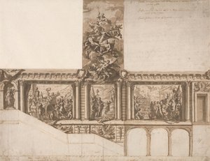 Entwurf für Decken, Wände und Treppenhaus