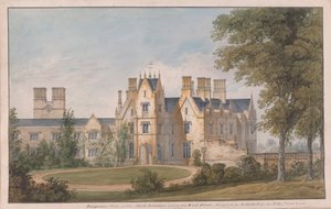 Lilleshall, Shropshire: Ansicht des Nordeingangs und der Westfront von Sir Jeffry Wyatville