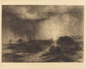 Oktoberregen: Posuclos in den Guardarramas, in der Nähe von Madrid von Sir John Charles Robinson
