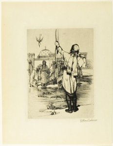 Der Bogenschütze, Frontispiz aus Das Epos der Könige, Geschichten nacherzählt von Firdusi von Sir Lawrence Alma Tadema