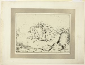 Angriff, aus der ersten Ausgabe von Specimens of Polyautography