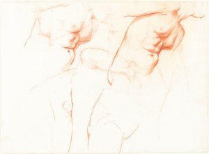 Studien für "Die klugen und törichten Jungfrauen" (recto)