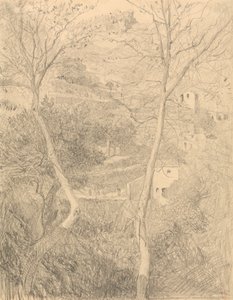 Stadt an einem Hang von Sir William Blake Richmond