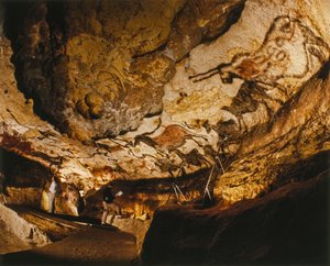 Das mythische Einhorn von Lascaux und andere Lascaux-Gemälde vor über 17.000 Jahren