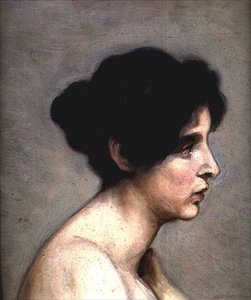 Porträtstudie von Marie Kroyer