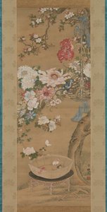 Blumen und Goldfische, 18. Jahrhundert